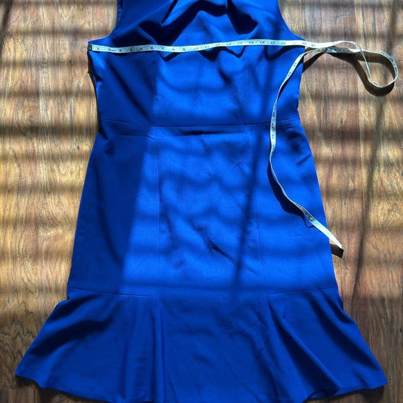 Evan Picone A-line Dress Women’s Size 14 Cobalt Blue Sleeveless Career Casual - Picture 4 of 8